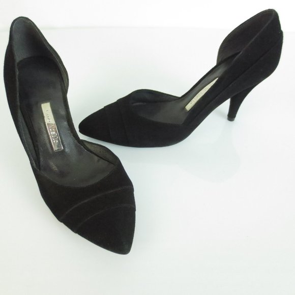 $200 GINO VAELLO Black Heels Pumps Shoes - Picture 3 of 7